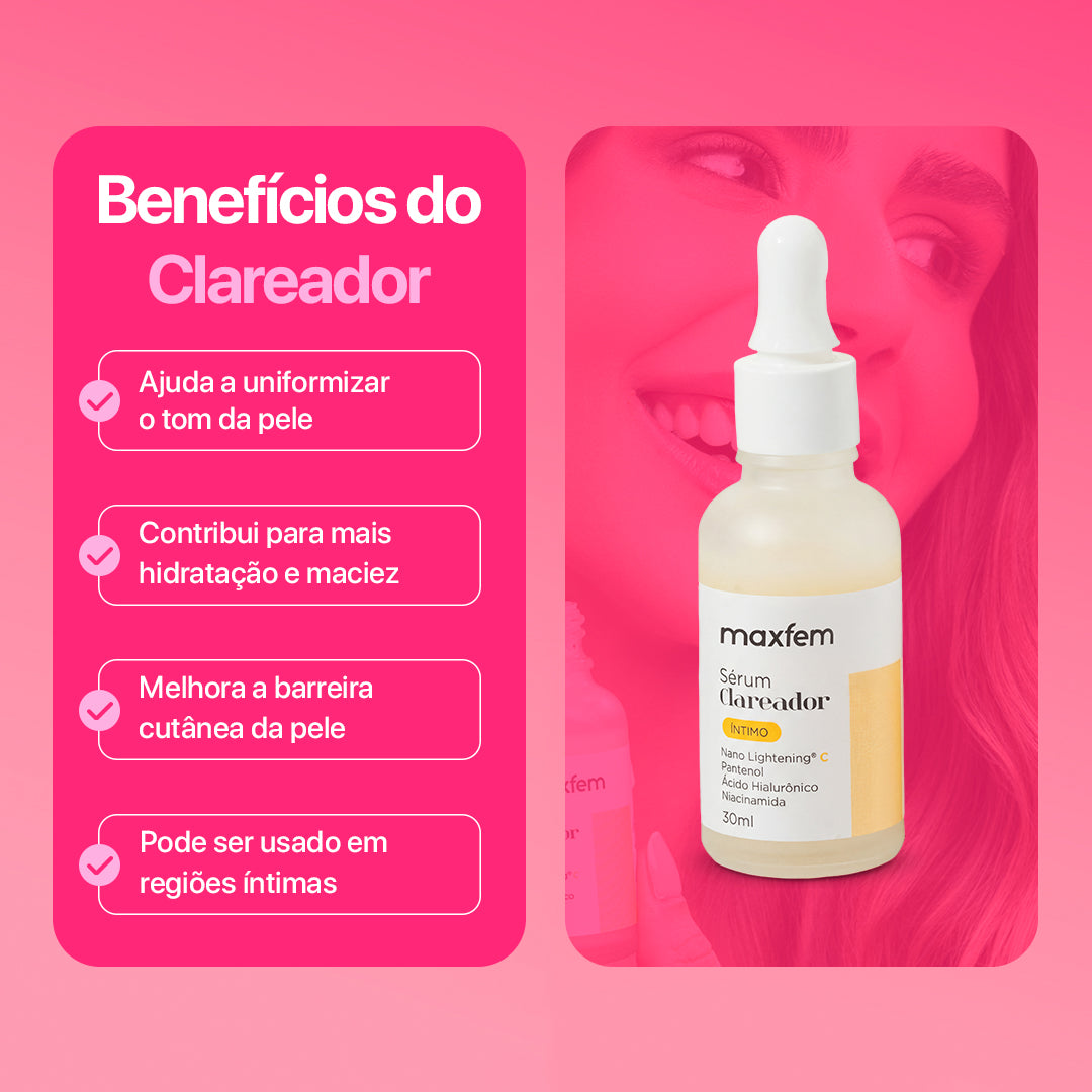 Kit Beleza Íntima (Clareador + Firmador + Cheirosinha)