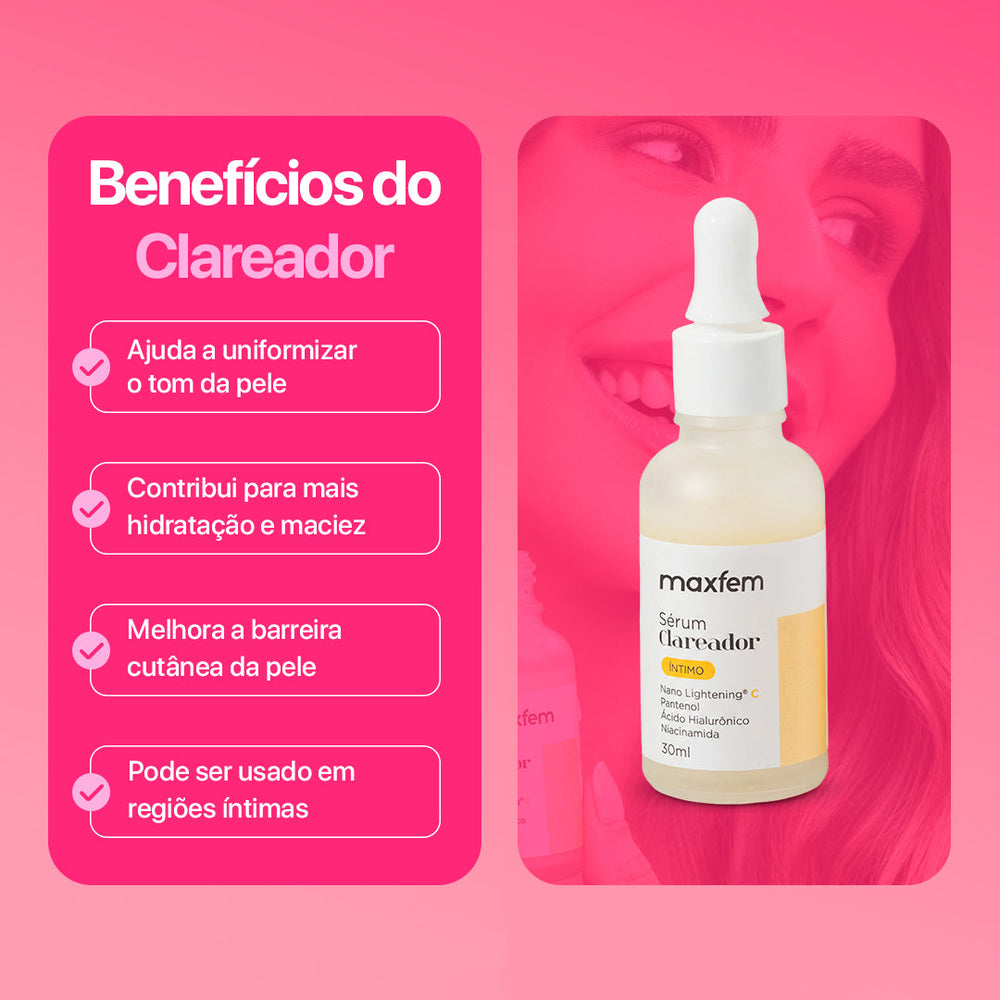 Kit Beleza Íntima (Clareador + Firmador + Cheirosinha)