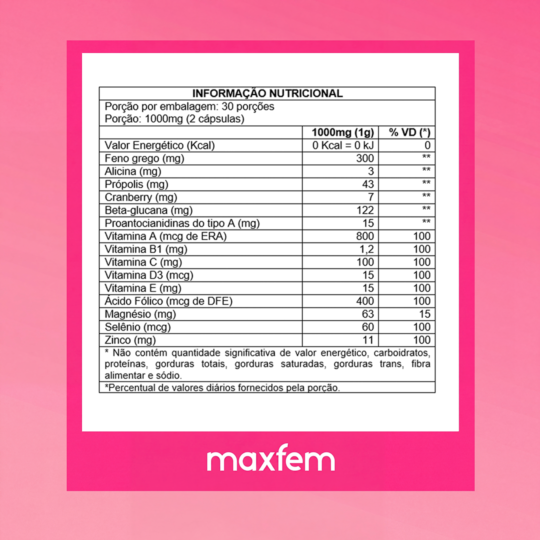 Imunofem – Suplemento para el Bienestar Íntimo Femenino