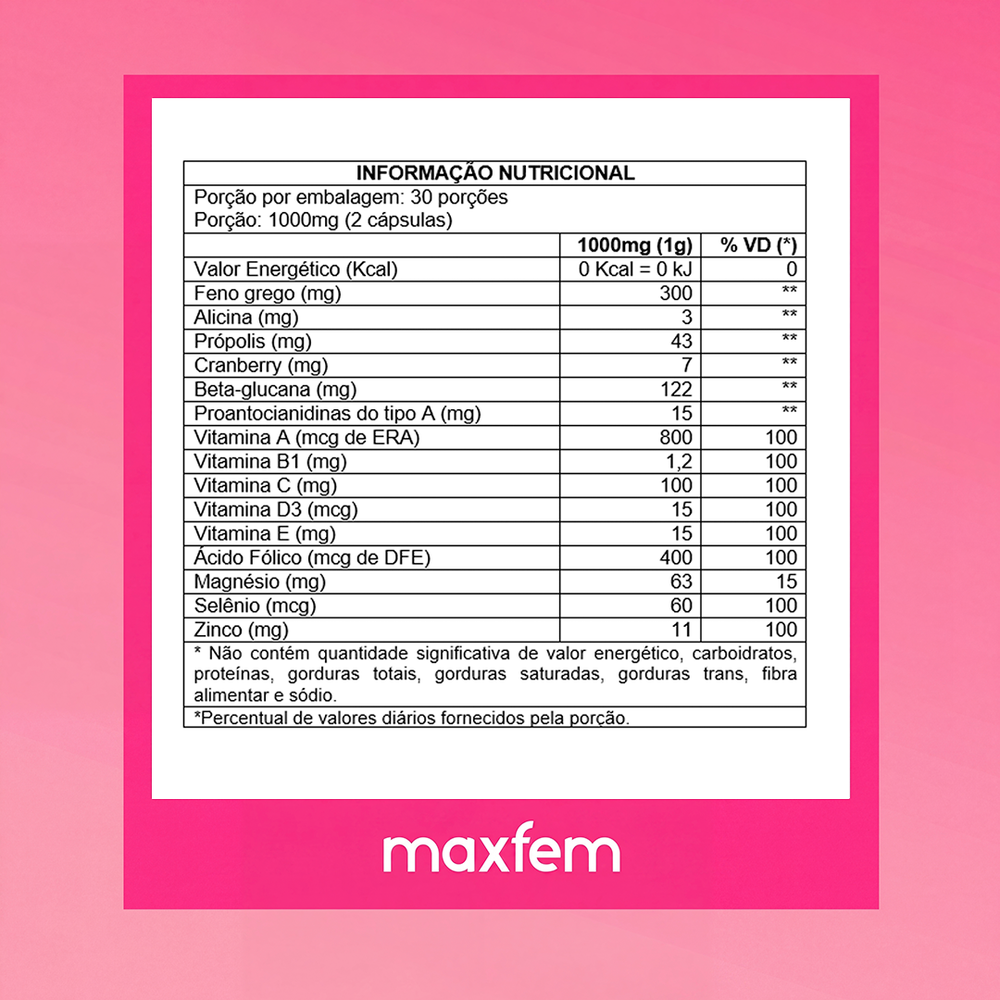 Imunofem – Suplemento para el Bienestar Íntimo Femenino